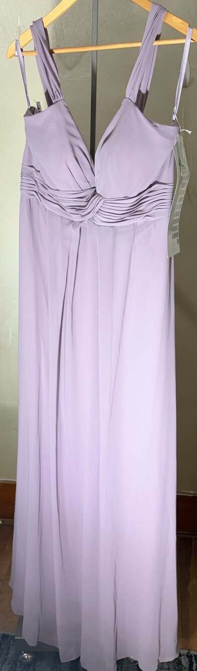 Morilee French Lilac Chiffon Bridesmaid Dress Size 16